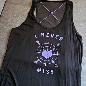Her Universe Hawkeye Black Tank Top